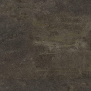 Close-up detail of Select Oil Stained luxury vinyl tile, featuring layered charcoal and deep gray tones with stained concrete texture and subtle industrial character.