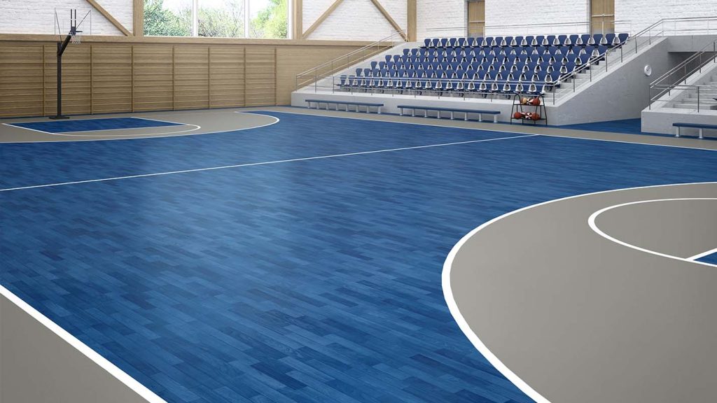Hygienic resilient sheet flooring, Motivva Sports and Multipurpose Flooring