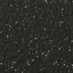 Close-up image of CleanTred vinyl sheet flooring in a speckled back finish. The surface features a subtle texture with scattered light and dark flecks, providing visual depth and slip resistance for emergency vehicles and utility flooring applications.