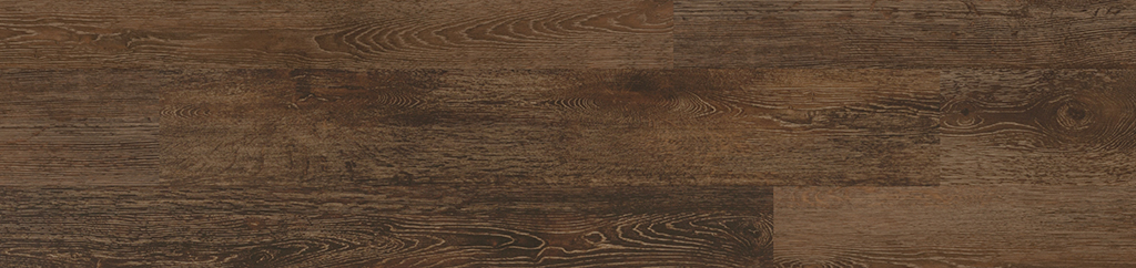 Hackney wood-look swatch from the 3MM Select luxury vinyl plank collection, featuring rich warm brown tones with pronounced oak grain and natural texture.